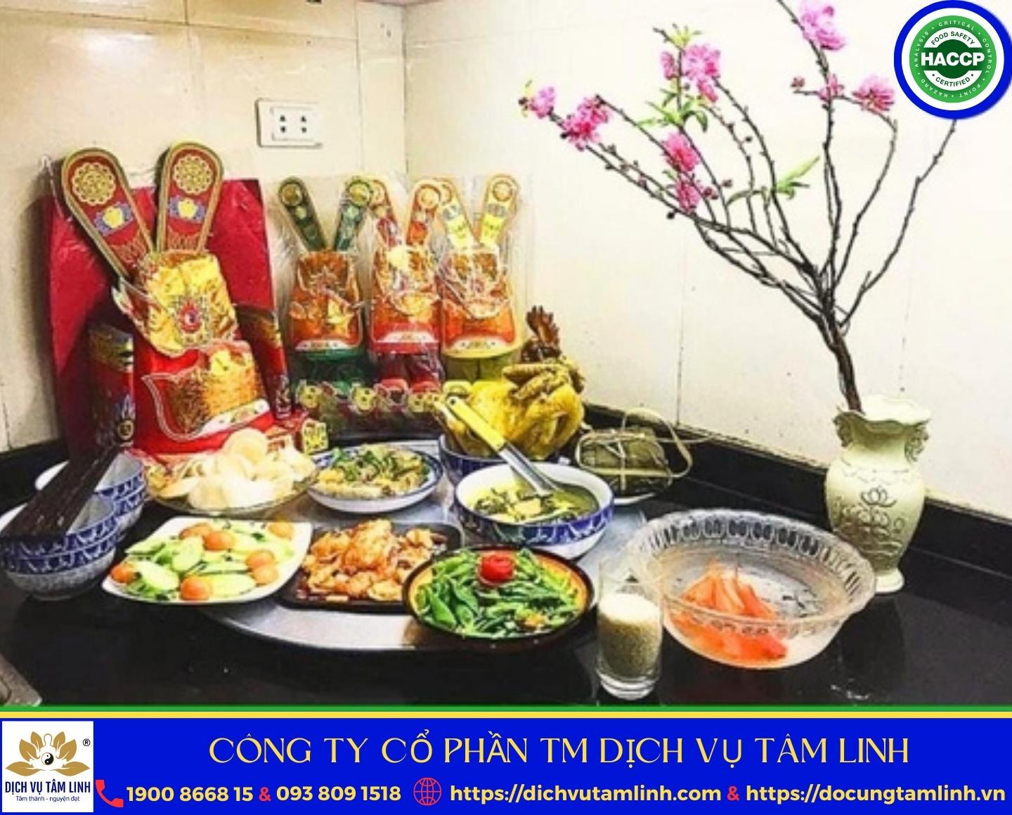 Mâm cúng ông táo (Mâm Chay)