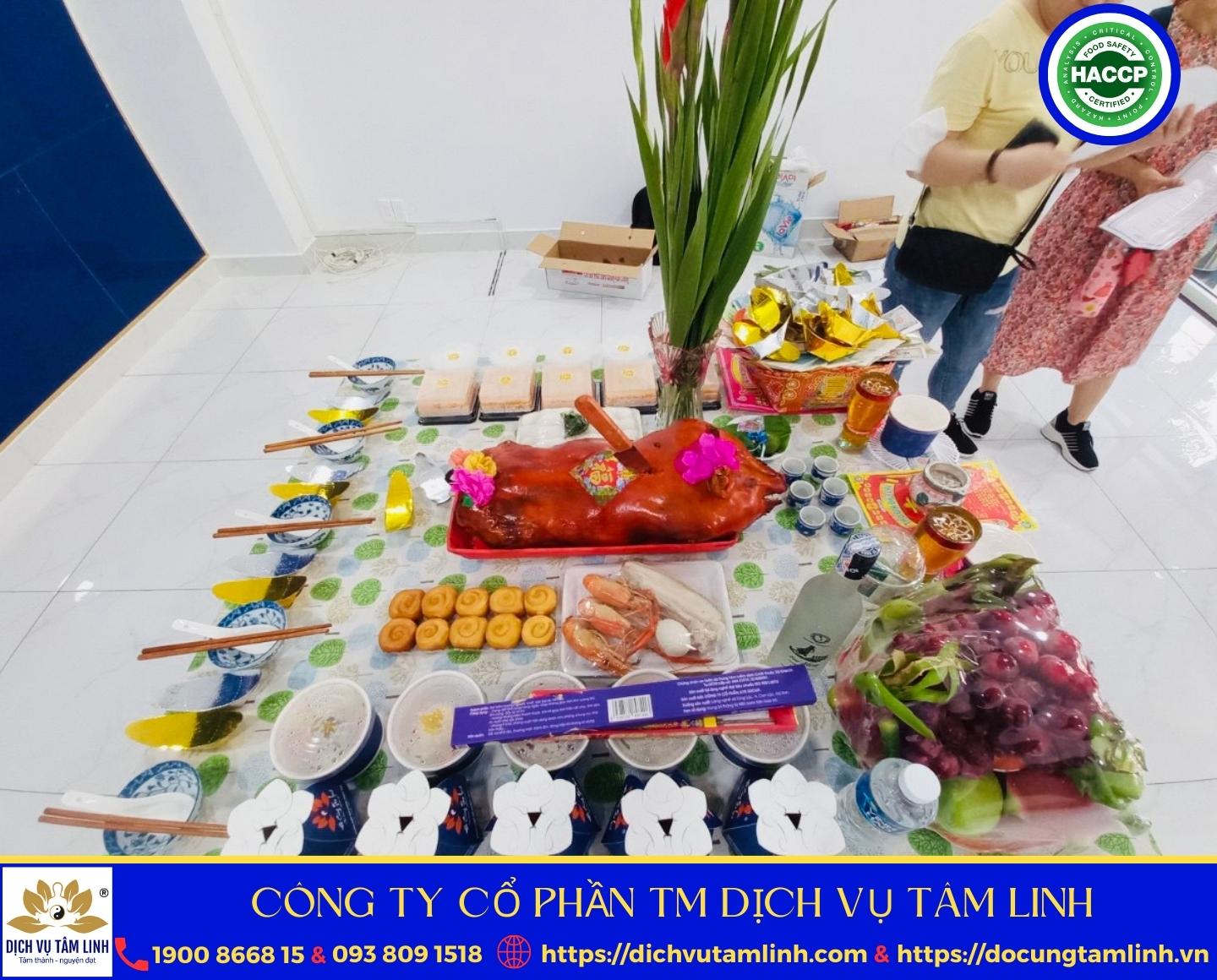 Mâm cúng Tạ đất - Tạ ơn 3