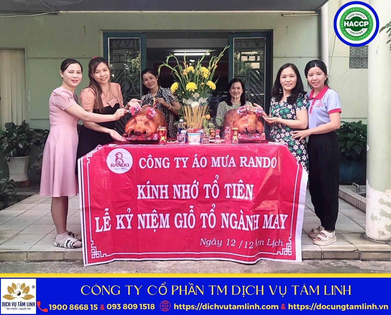 Mâm cúng giỗ tổ nghề May Luxury