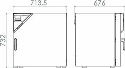 Tủ sấy đối lưu cưỡng bức tích hợp hẹn giờ 116L loại FED115, Hãng Binder/Đức