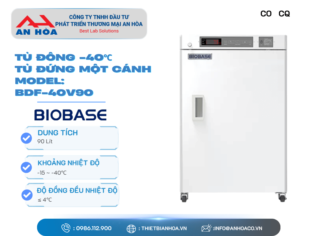 Tủ đông -40°C hãng: Biobase/Trung Quốc