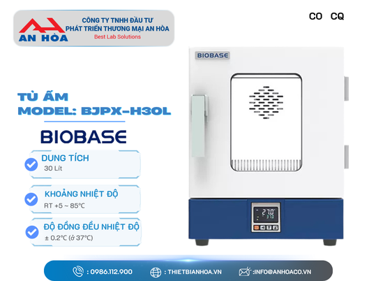 Tủ ấm 30 Lít model BJPX-H30L hãng: Biobase/Trung Quốc
