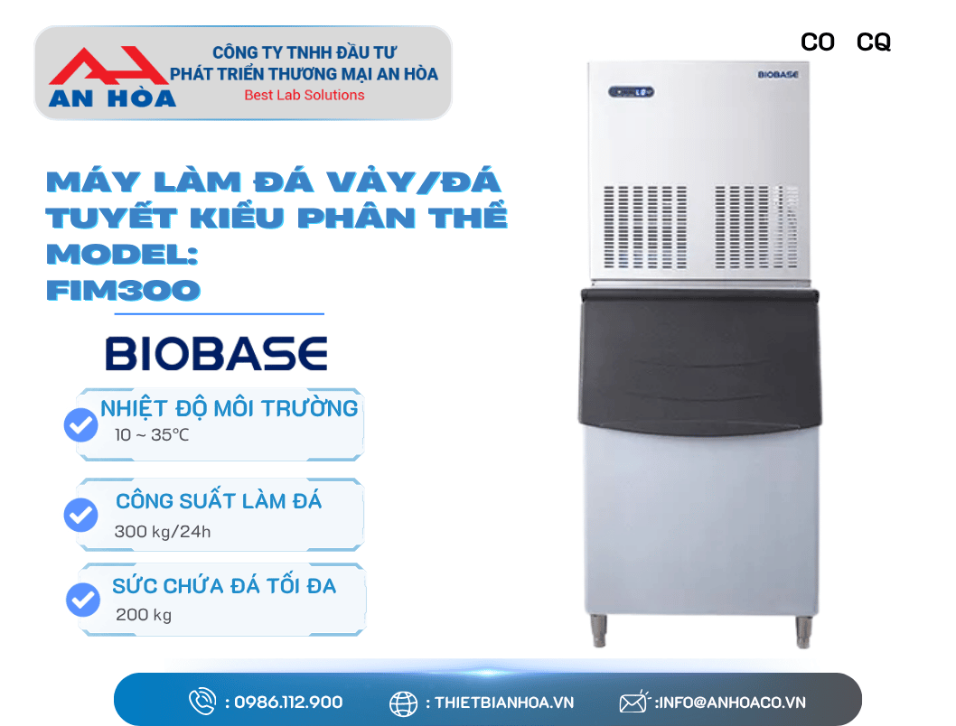 Máy làm đá vảy/đá tuyết FIM công suất 300-500kg hãng: Biobase/Trung Quốc