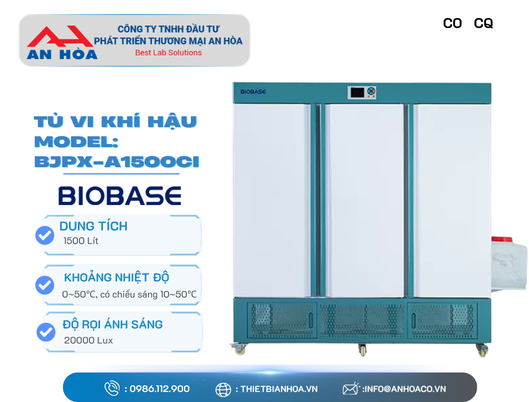 Tủ vi khí hậu dòng BJPX-ACI 1000, 1500 lít hãng: Biobase/Trung Quốc