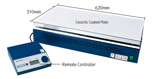 Bếp gia nhiệt, bộ điều khiển rời, 310×620mm, Model: HPLP620R, Hãng: DAIHAN Scientific/Hàn Quốc