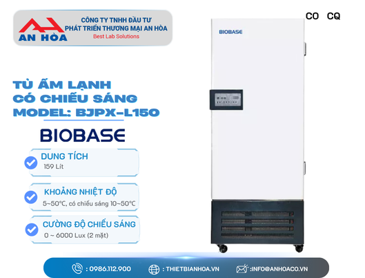 Tủ ấm lạnh có chiếu sáng dòng BJPX-L/II hãng: Biobase/Trung Quốc