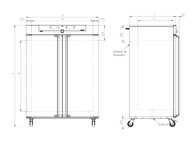 Tủ sấy đối lưu tự nhiên 749L loại UN750, Hãng Memmert/Đức