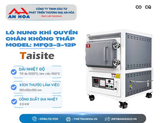 Lò nung khí quyển chân không thấp dòng MFQ3 hãng Taisitelab/Mỹ
