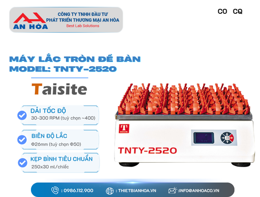 Máy lắc tròn để bàn model TNTY-2520 hãng TaisiteLab/Mỹ