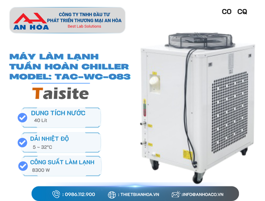 Máy làm lạnh tuần hoàn Chiller 40 lít Model TAC-WC-083 hãng TaisiteLab/Mỹ
