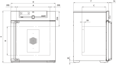 Tủ làm ấm chăn y tế 256L loại IF260bw, Hãng Memmert/Đức