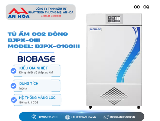Tủ ấm CO2 dòng BJPX-CIII 80L, 160L hãng: Biobase/Trung Quốc
