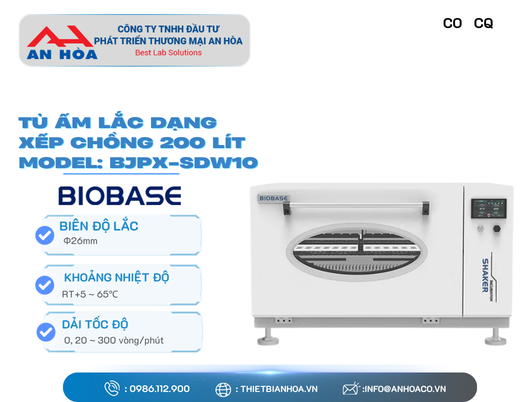 Tủ ấm lắc dạng xếp chồng 200 lít BJPX-SDW hãng: Biobase/Trung Quốc
