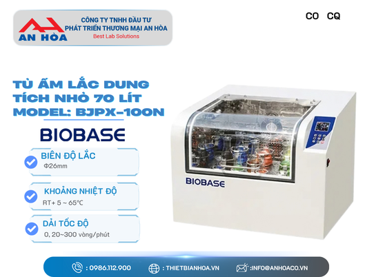 Tủ ấm lắc dung tích nhỏ 70 lít hãng: Biobase/Trung Quốc