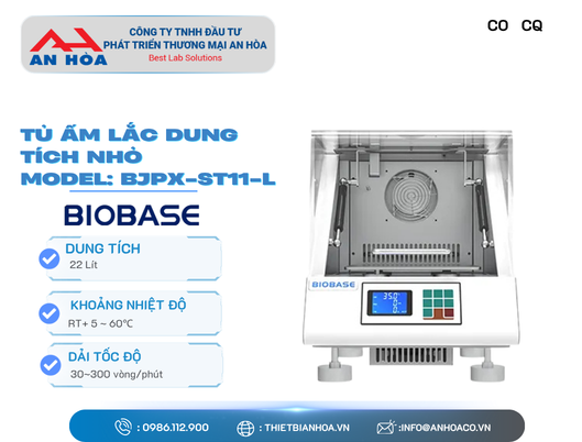 Tủ ấm lắc dung tích nhỏ 22~110 lít hãng: Biobase/Trung Quốc