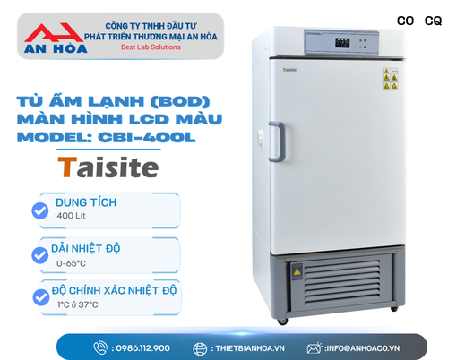 Tủ ấm lạnh BOD 400 Lít CBI-400L hãng Taisitelab/Mỹ