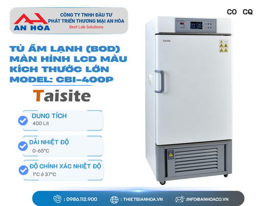 Tủ ấm lạnh BOD 400 Lít CBI-400P hãng Taisitelab/Mỹ