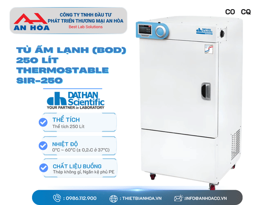 TỦ ẤM LẠNH (BOD) SMART 250 LÍT. MODEL: ThermoStable SIR-250. HÃNG: DAIHAN Scientific/HÀN QUỐC