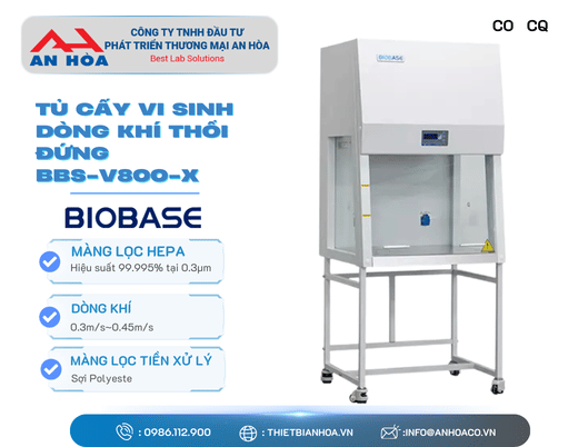 Tủ cấy vi sinh dòng khí đứng dòng BBS-V-X, Hãng Biobase/Trung Quốc