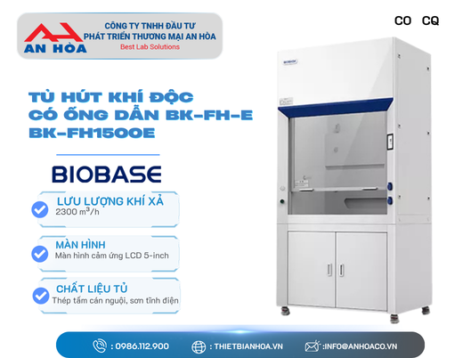 Tủ hút khí độc có ống dẫn dòng BK-FH-E hãng: Biobase/Trung Quốc