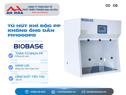 Tủ hút khí độc PP không ống dẫn hãng: Biobase/Trung Quốc