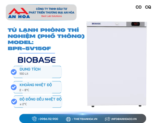 Tủ lạnh phòng thí nghiệm dòng phổ thông hãng: Biobase/Trung Quốc