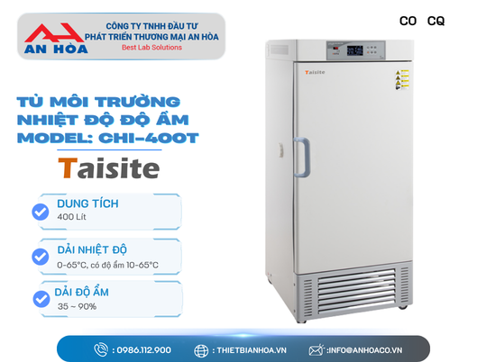 Tủ môi trường nhiệt độ độ ẩm 400 Lít CHI-400T hãng Taisitelab/Mỹ