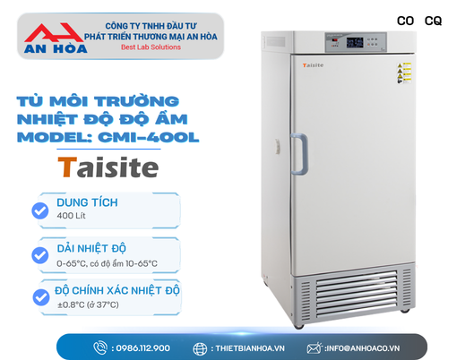 Tủ môi trường nhiệt độ độ ẩm 400 Lít CMI-400L hãng Taisitelab/Mỹ