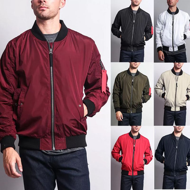Nam tính với mẫu áo khoác bomber