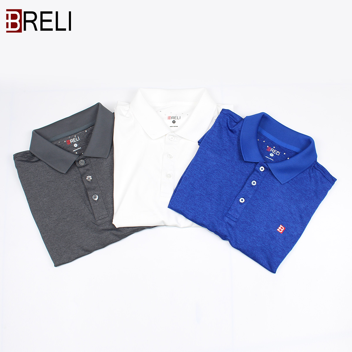 Áo thun thể thao nam Breli - BAS9021-1M-WT