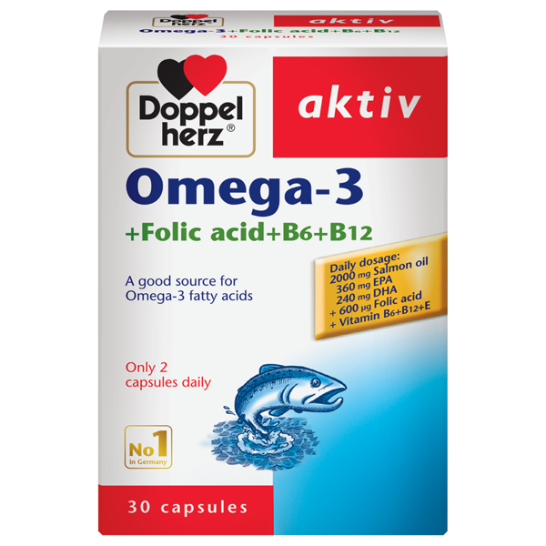 Viên dầu cá Aktiv Omega-3 Doppel Herz