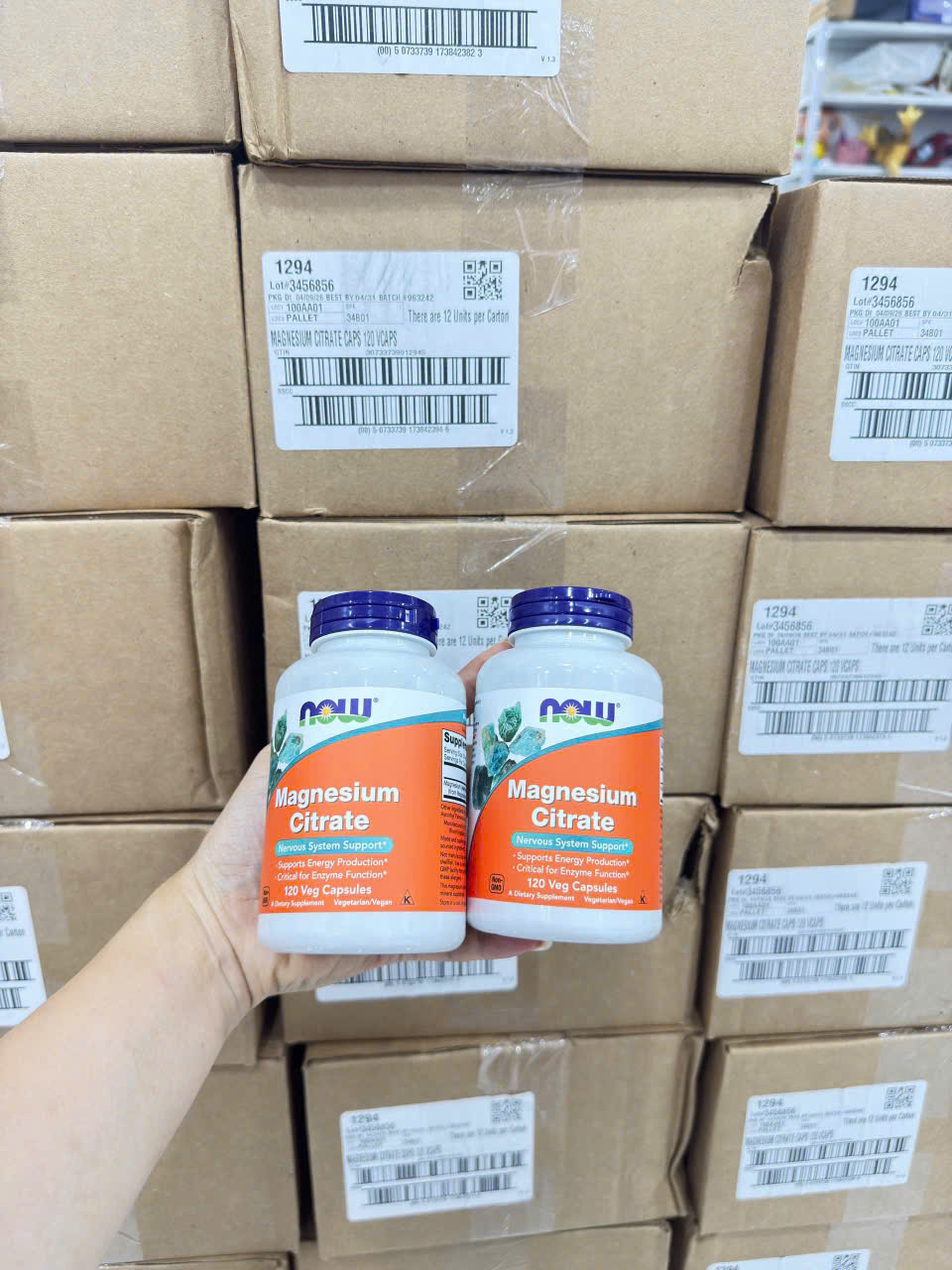 NOW Foods Magnesium Citrate 120 viên