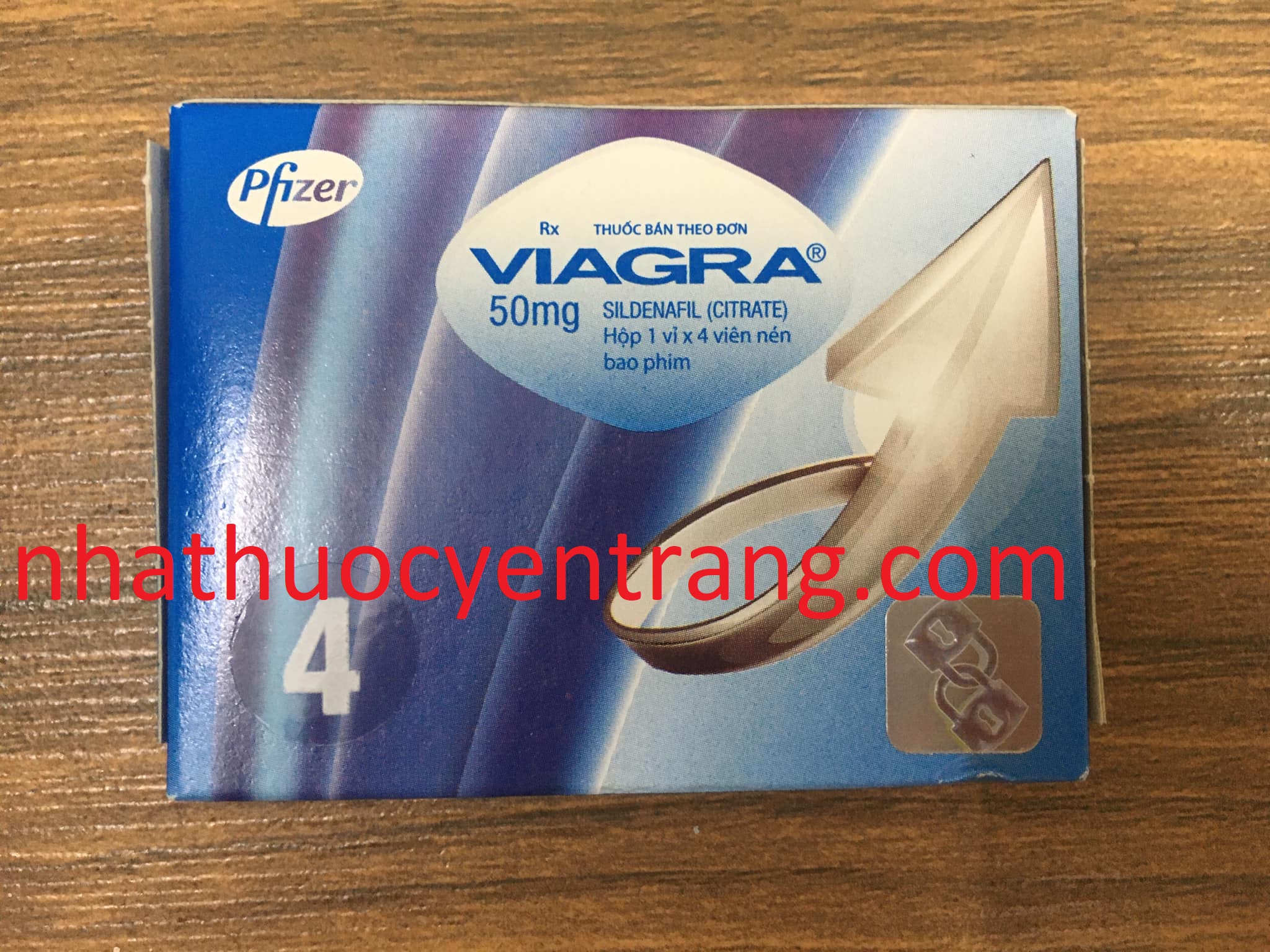 Viagra 50mg (hộp 4 viên)