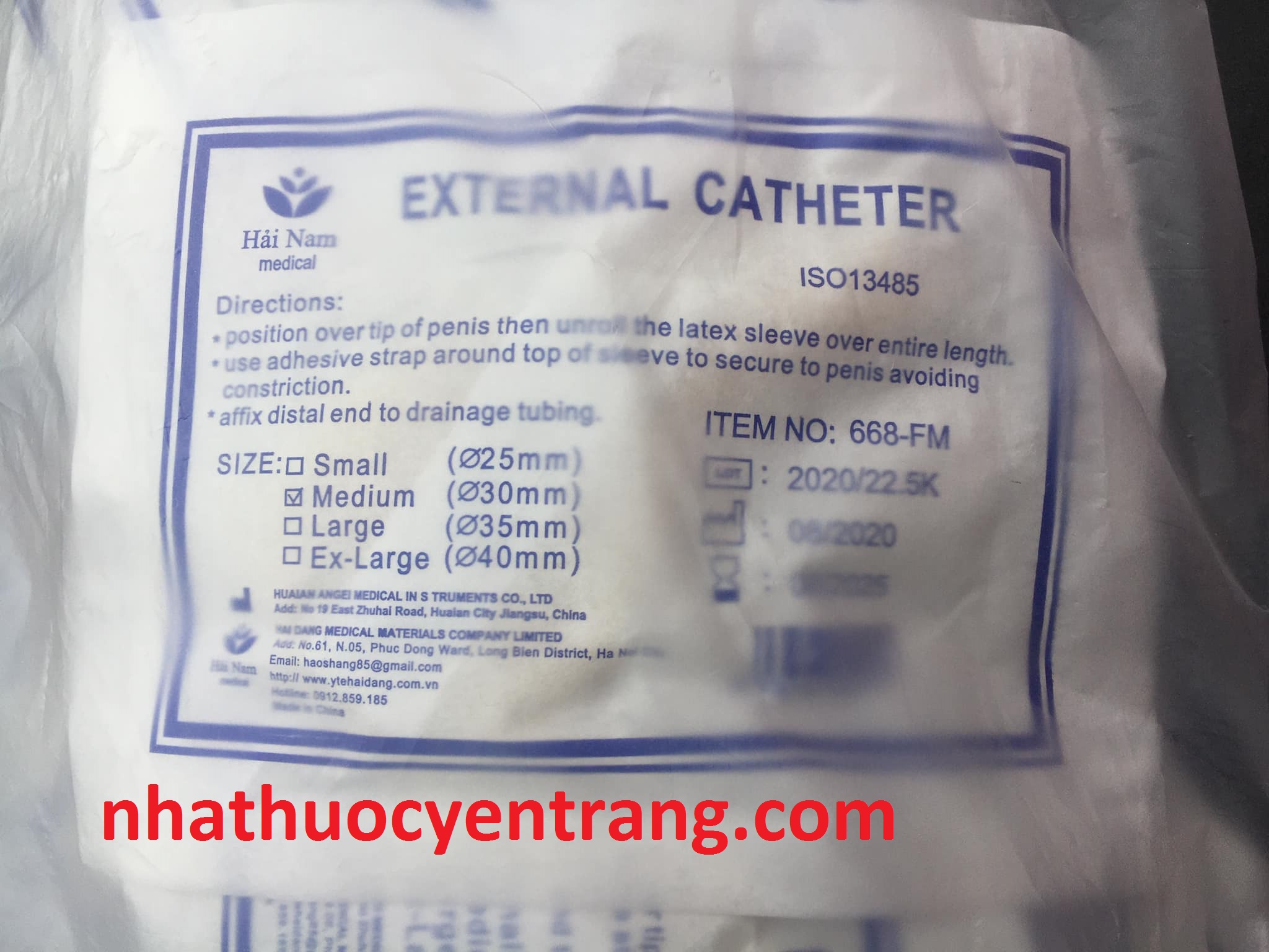 Bao Tiểu External Catheter Hải Nam