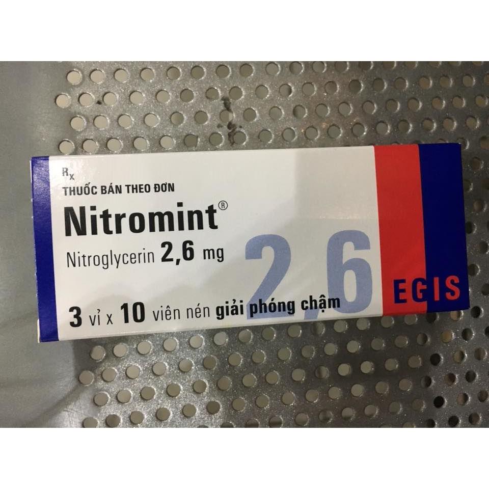 Nitromint 2.6mg (hộp 60 viên)