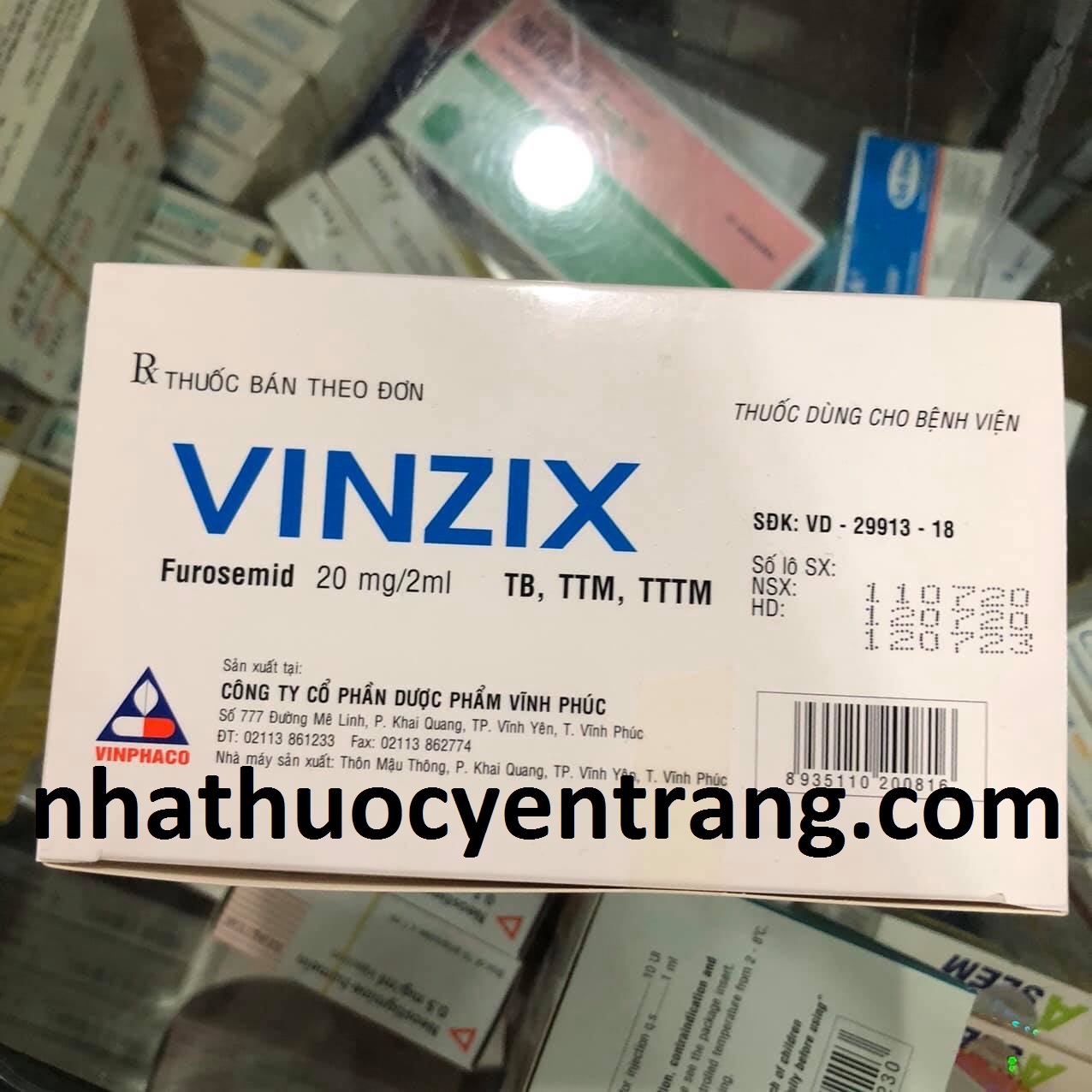Vinzix 20mg/2ml (50 ống)