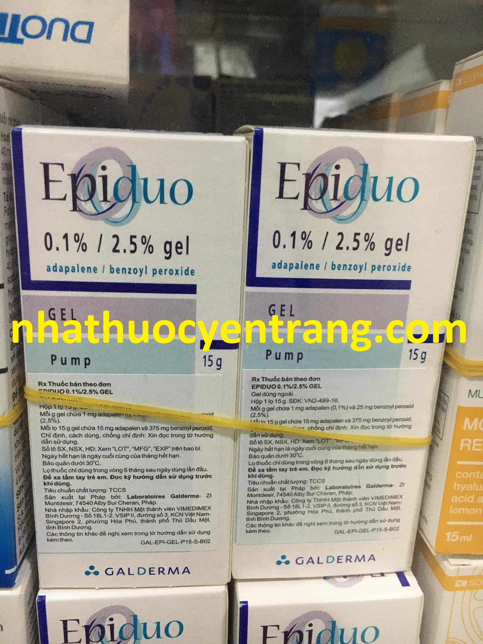 EPIDUO 0,1%/2,5% GEL 15G