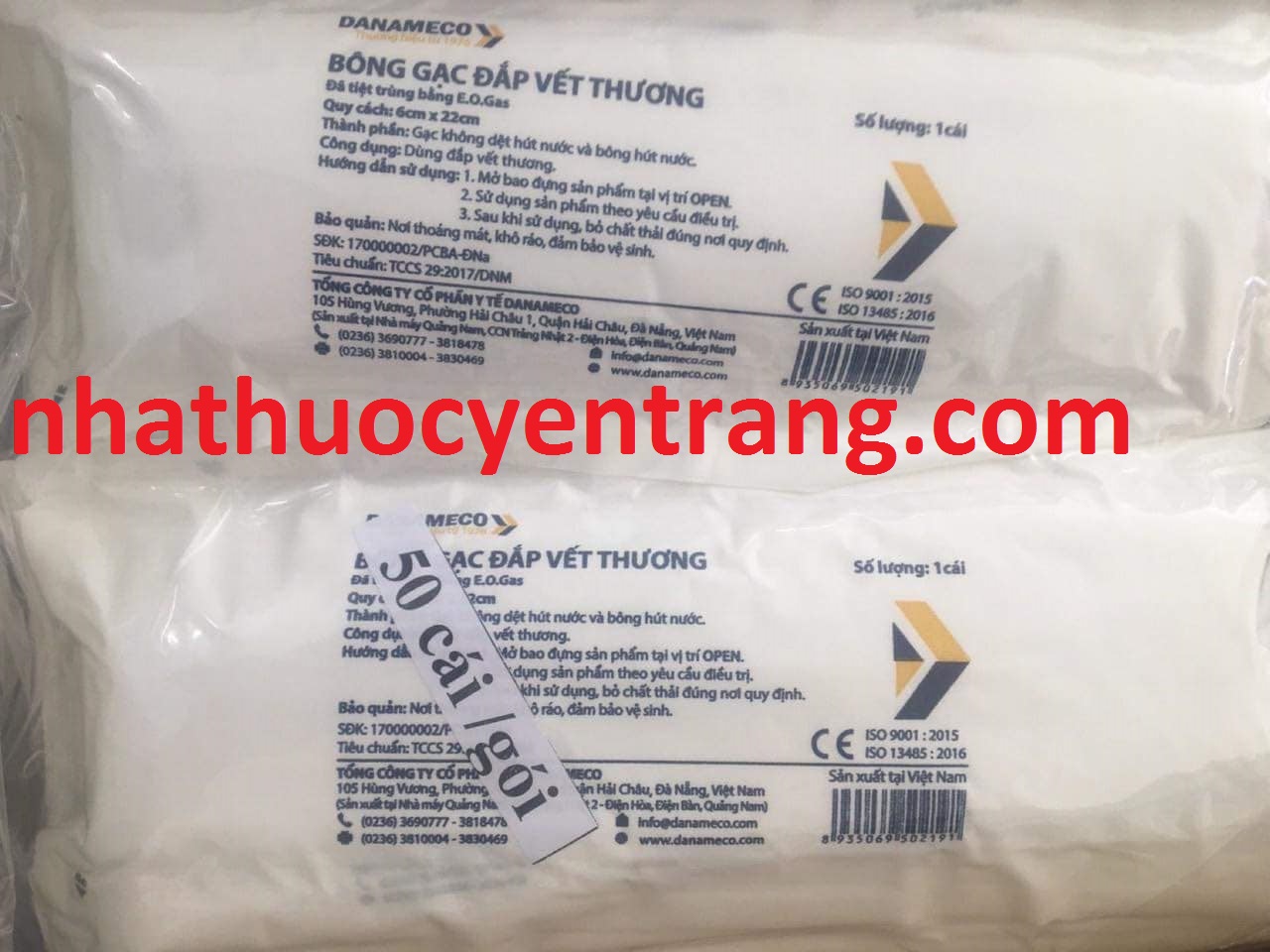 Gạc đắp vết thương Danameco