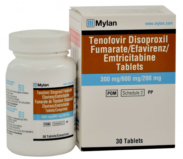 Tenofovir 300mg/Lamivudine 300mg/Effavirenz 600 mg Mylan