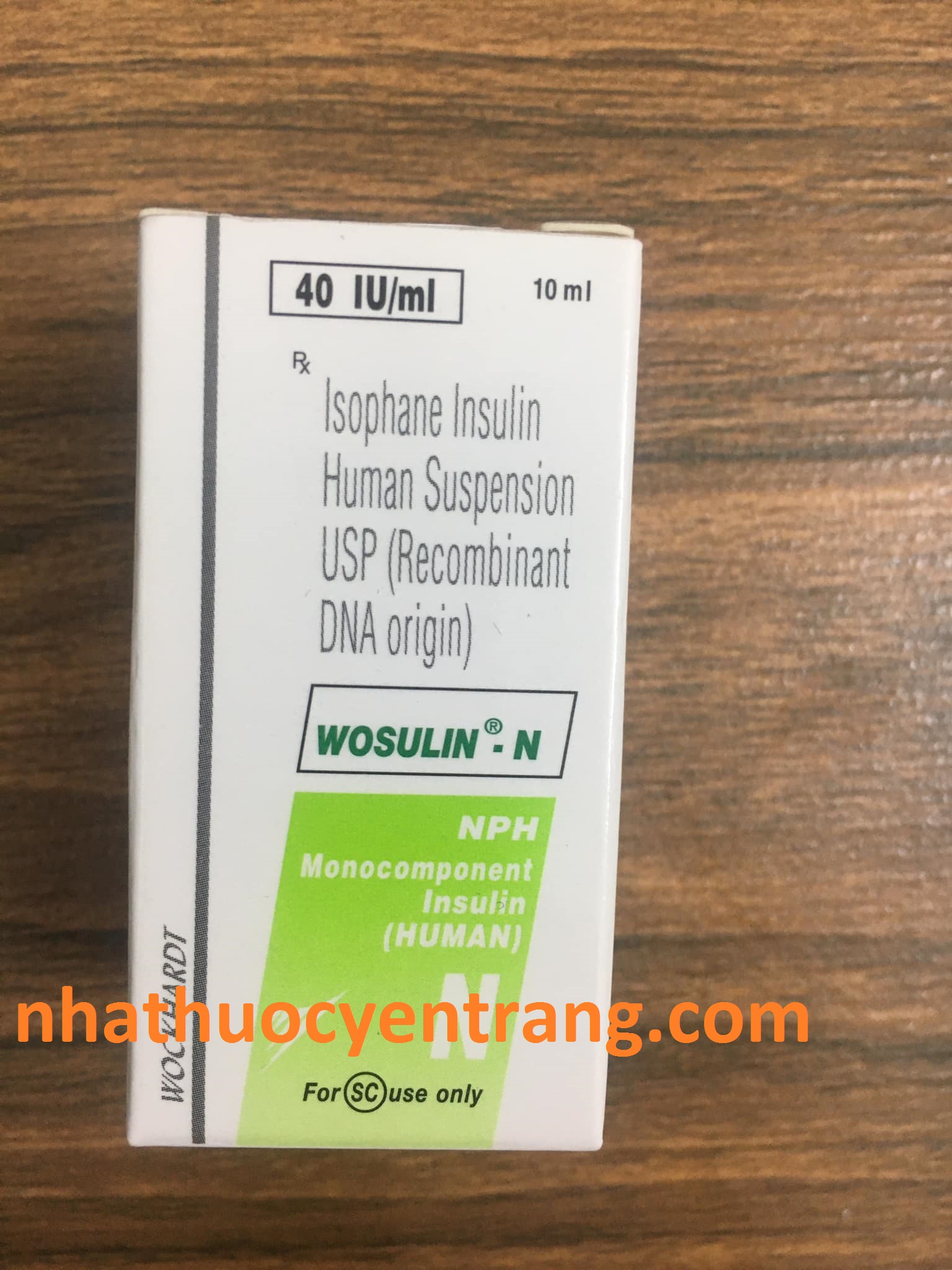 Wosulin N 40 IU/ml