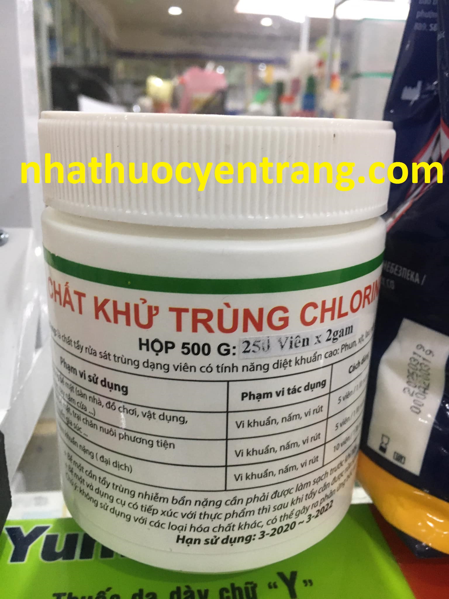 CHẤT KHỬ TRÙNG CHLORINE VIÊN NÉN 500g