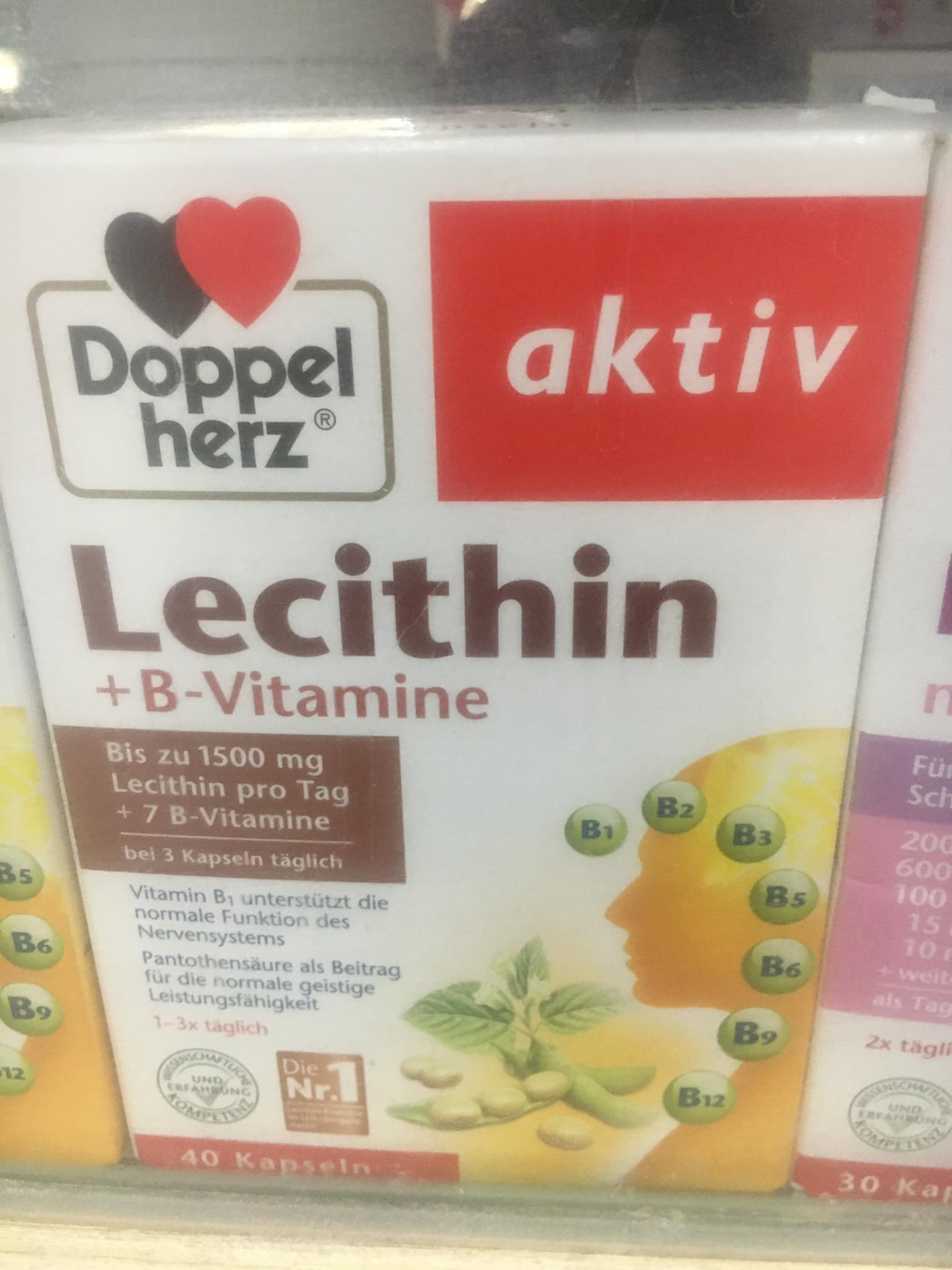 Mầm đậu nành Doppel Herz Lecithin B Vitamine 