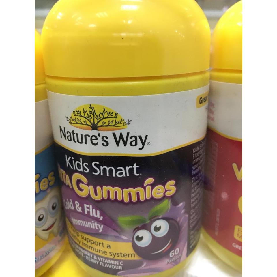 KẸO TĂNG CƯỜNG SỨC ĐỀ KHÁNG CHO BÉ NATURE’S WAY KIDS SMART VITAGUMMIES