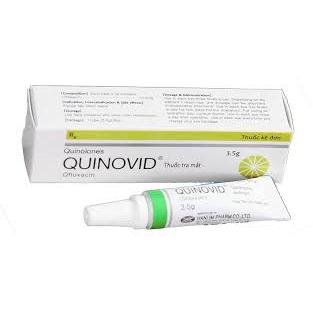 Quinovid mỡ (ointment) 3.5g