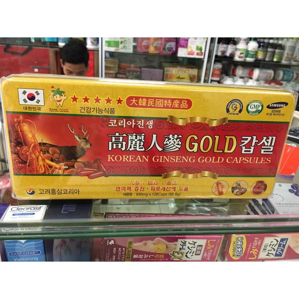 Korean ginseng gold capsules