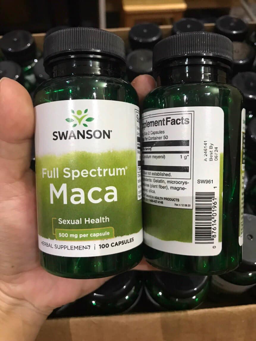 Swanson Maca 500mg 100 viên