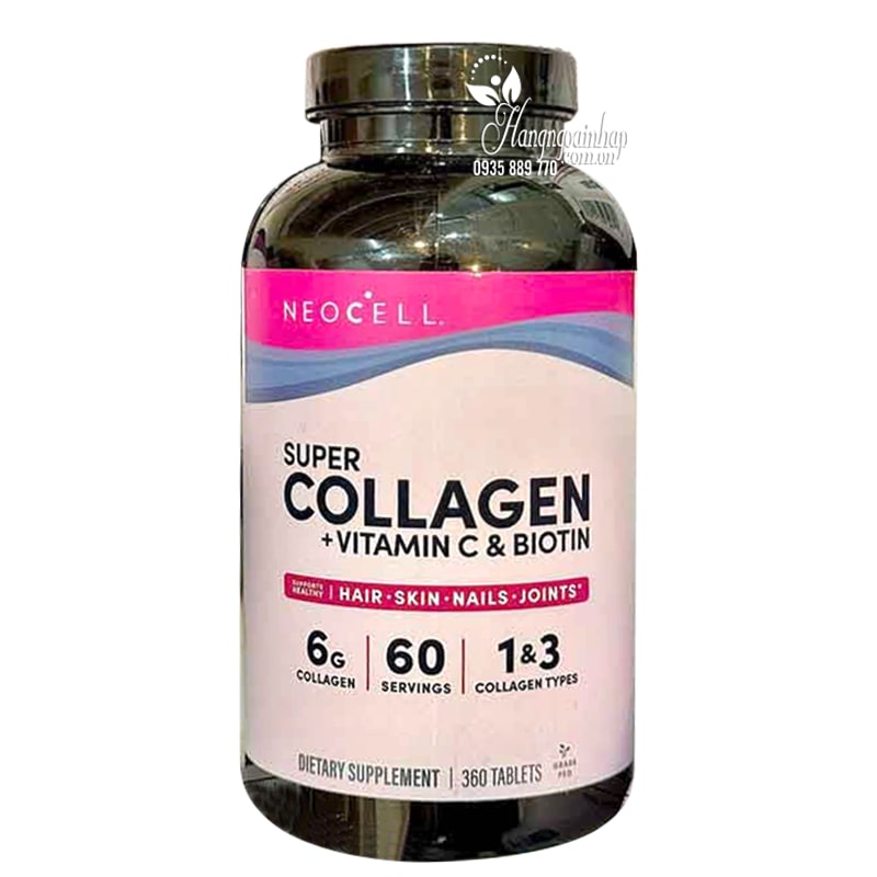 Neocell Super Collagen + Vitamin C & Biotin 360 viên