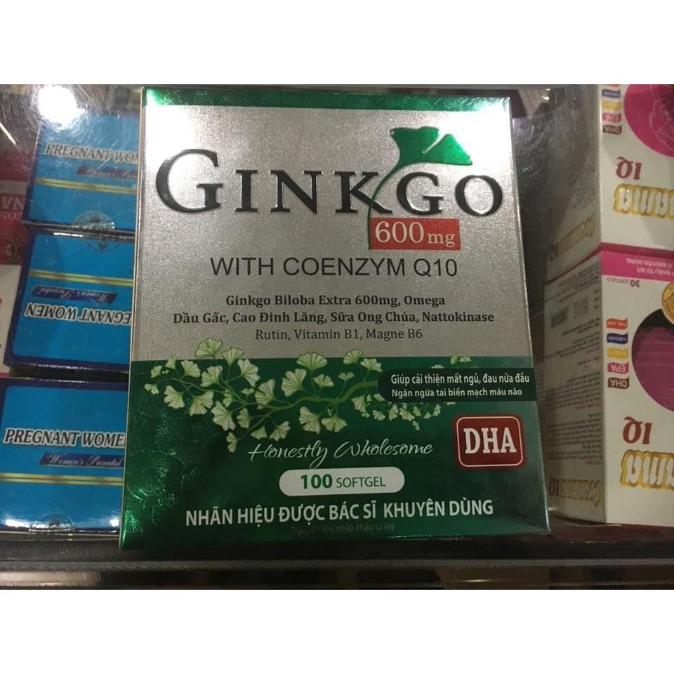 Ginkgo with coenzyme Q10 600mg