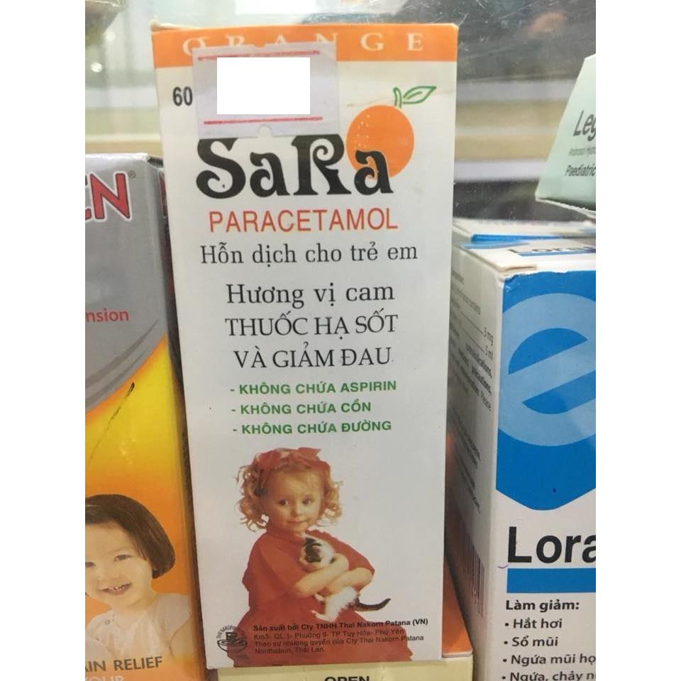 Sara Paracetamol 250mg/5ml