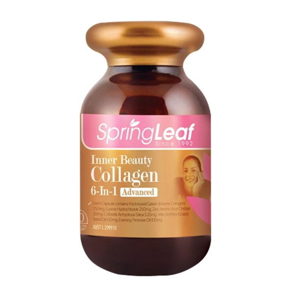 Inner Beauty Collagen 6- in- 1 SpringLeaf 90 viên